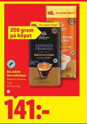 BELLAROM Hela kaffebönor