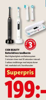 CIEN BEAUTY Batteridriven tandborste