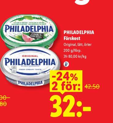 Philadelphia färskost