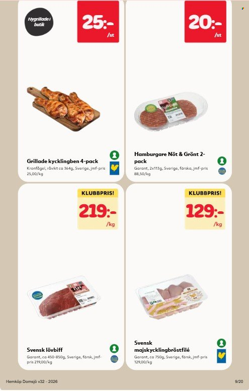 Hemköp reklamblad - 3/8 2026 - 9/8 2026. Sida 9
