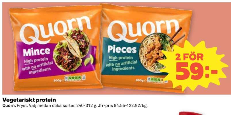 Quorn Vegetarisk protein