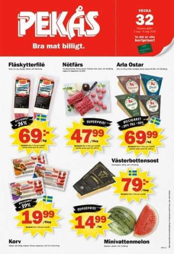 Pekås reklamblad - 3/8 2026 - 9/8 2026.