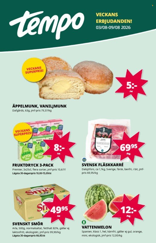 Tempo reklamblad - 3/8 2026 - 9/8 2026. Sida 1