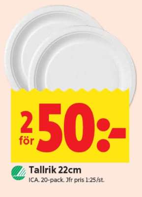 Tallrik 22cm