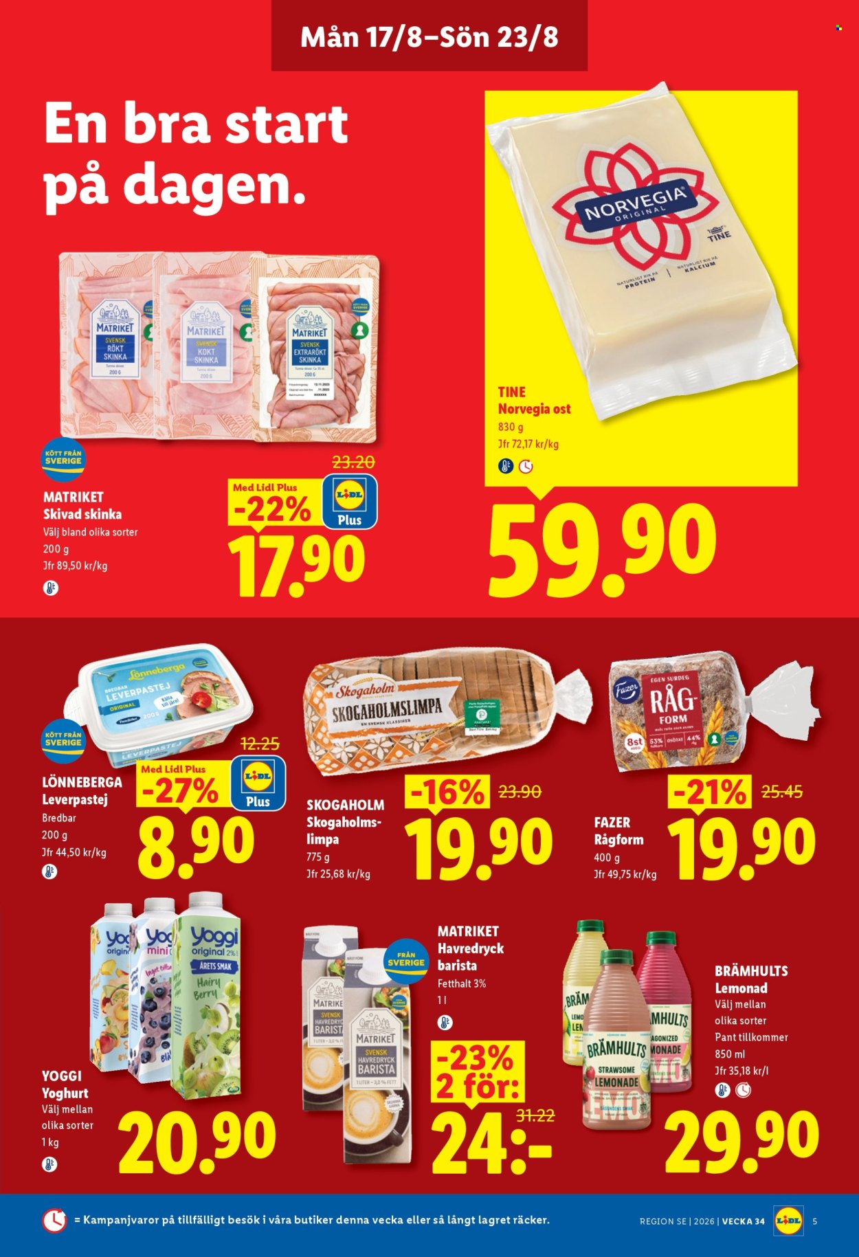 Lidl reklamblad - 17/8 2026 - 23/8 2026. Sida 5