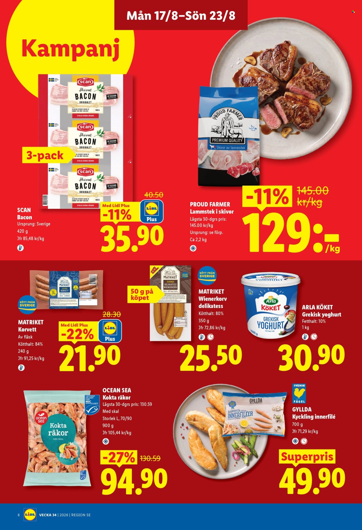 Lidl reklamblad - 17/8 2026 - 23/8 2026. Sida 6