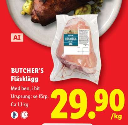 BUTCHER’S Fläsklägg