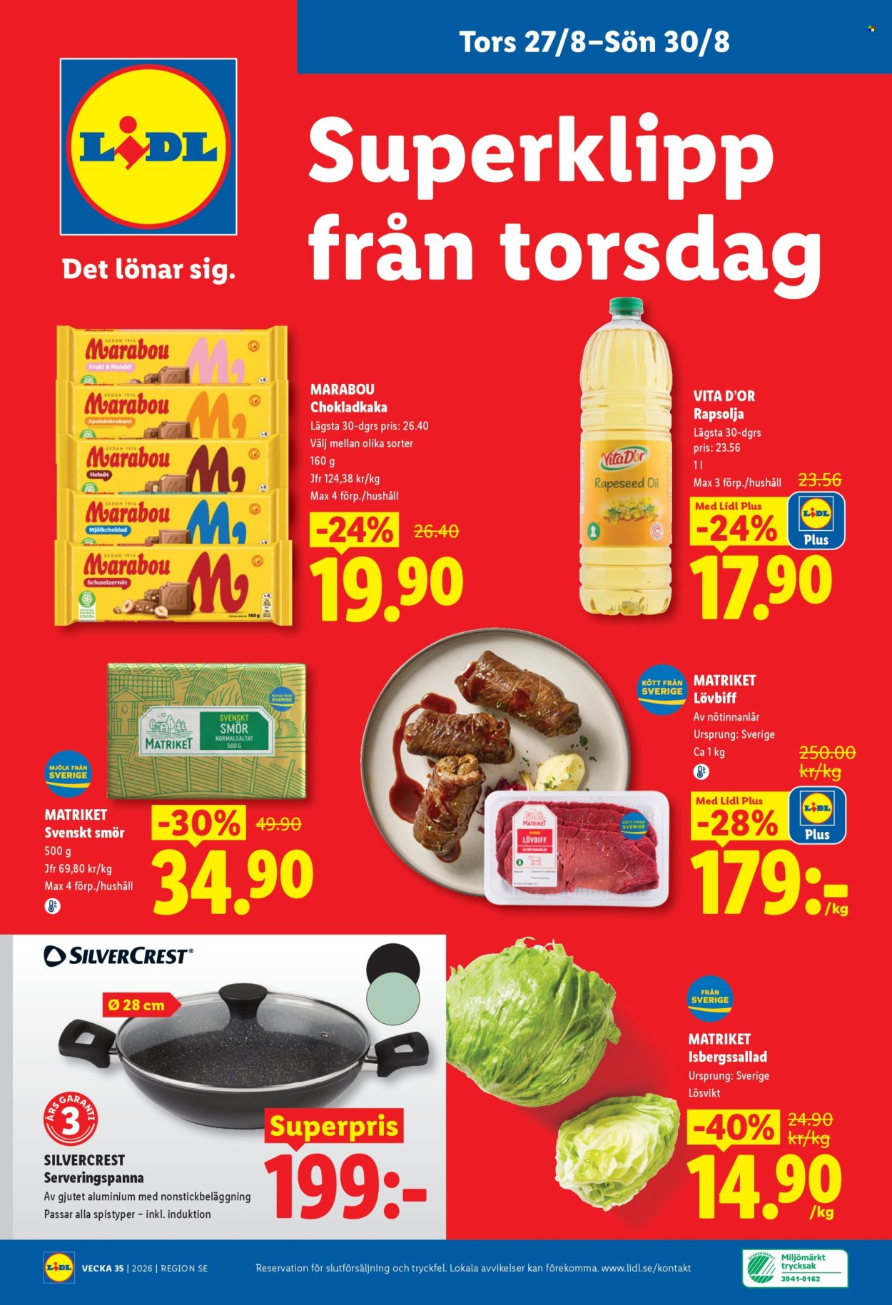 Lidl reklamblad - 24/8 2026 - 30/8 2026. Sida 27
