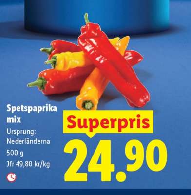 Spetspaprika mix