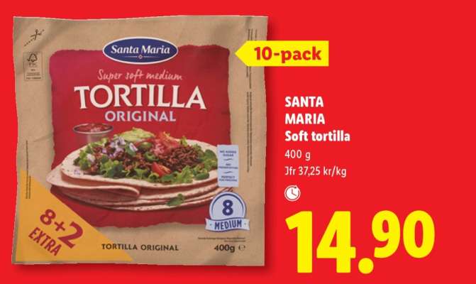 Santa Maria soft tortilla