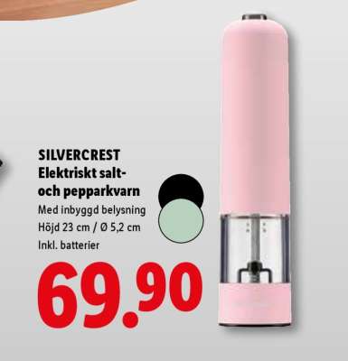 SILVERCREST Elektriskt salt- och pepparkvarn