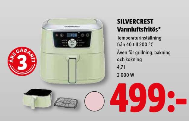 SILVERCREST Varmluftsfritös