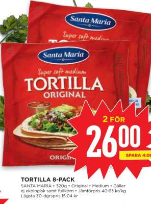 TORTILLA 8-PACK