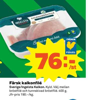 Färsk Kalkonfilé