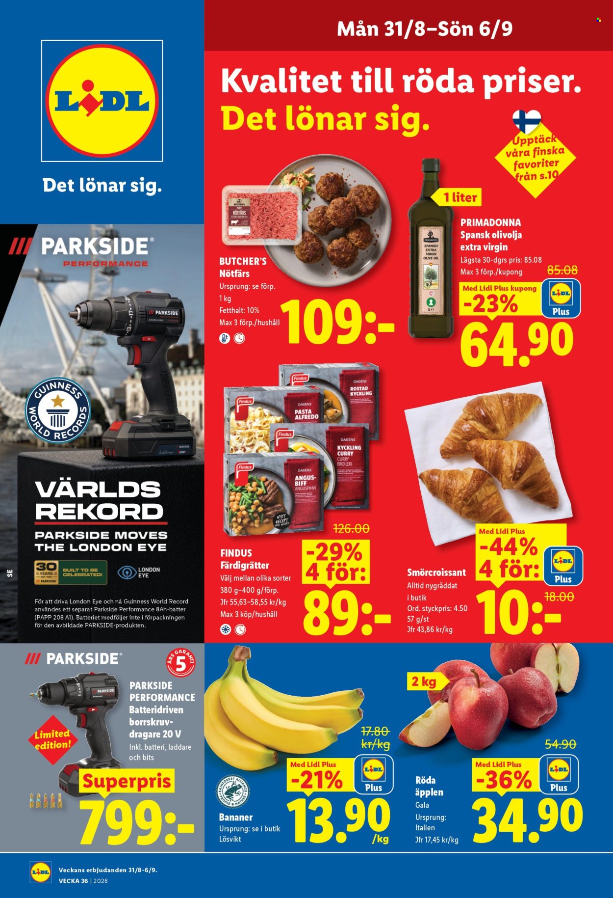 Lidl reklamblad - 31/8 2026 - 6/9 2026. Sida 1