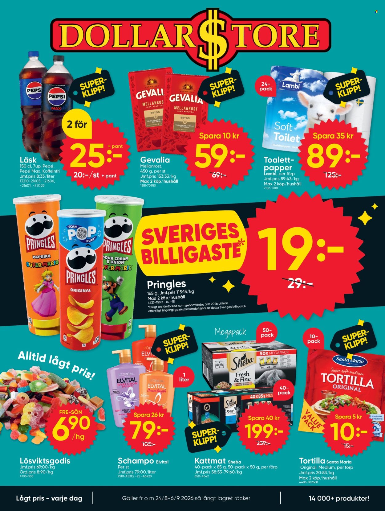 DollarStore reklamblad - 24/8 2026 - 6/9 2026. Sida 1