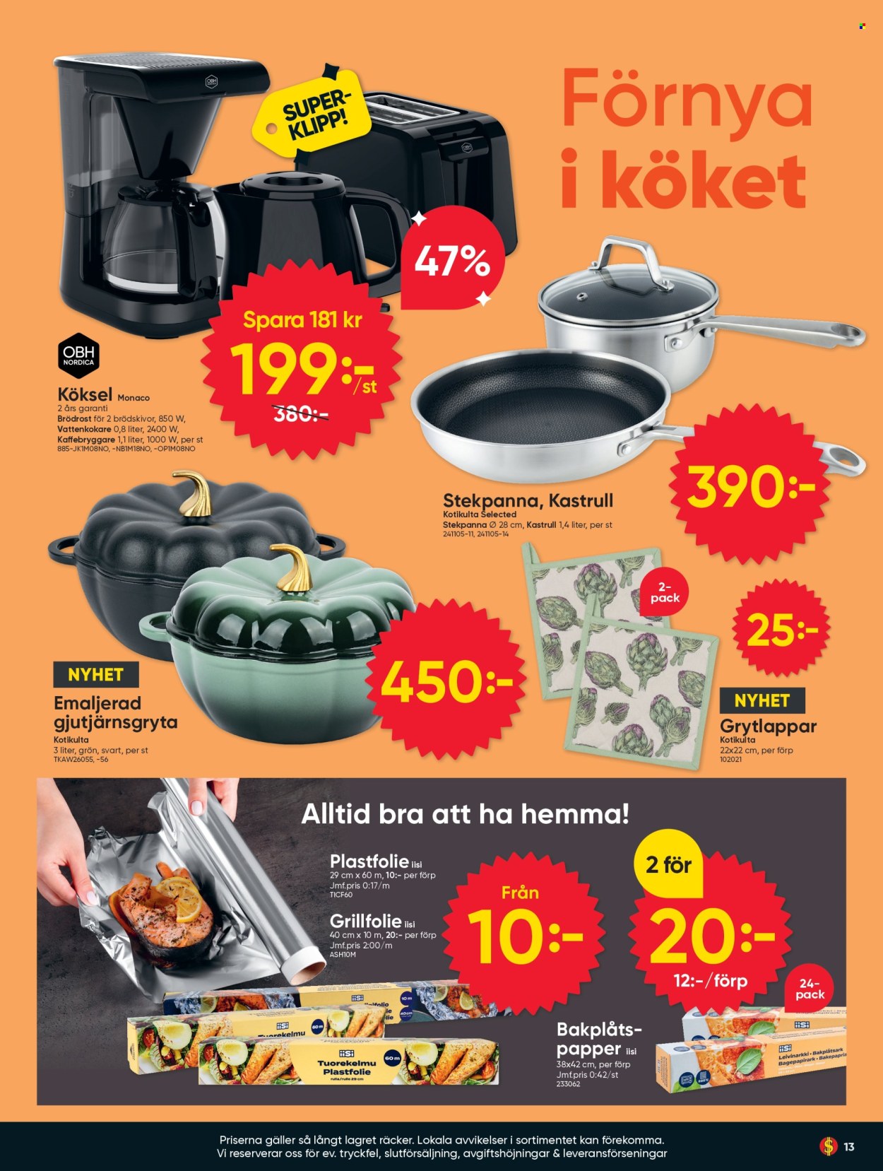 DollarStore reklamblad - 24/8 2026 - 6/9 2026. Sida 13