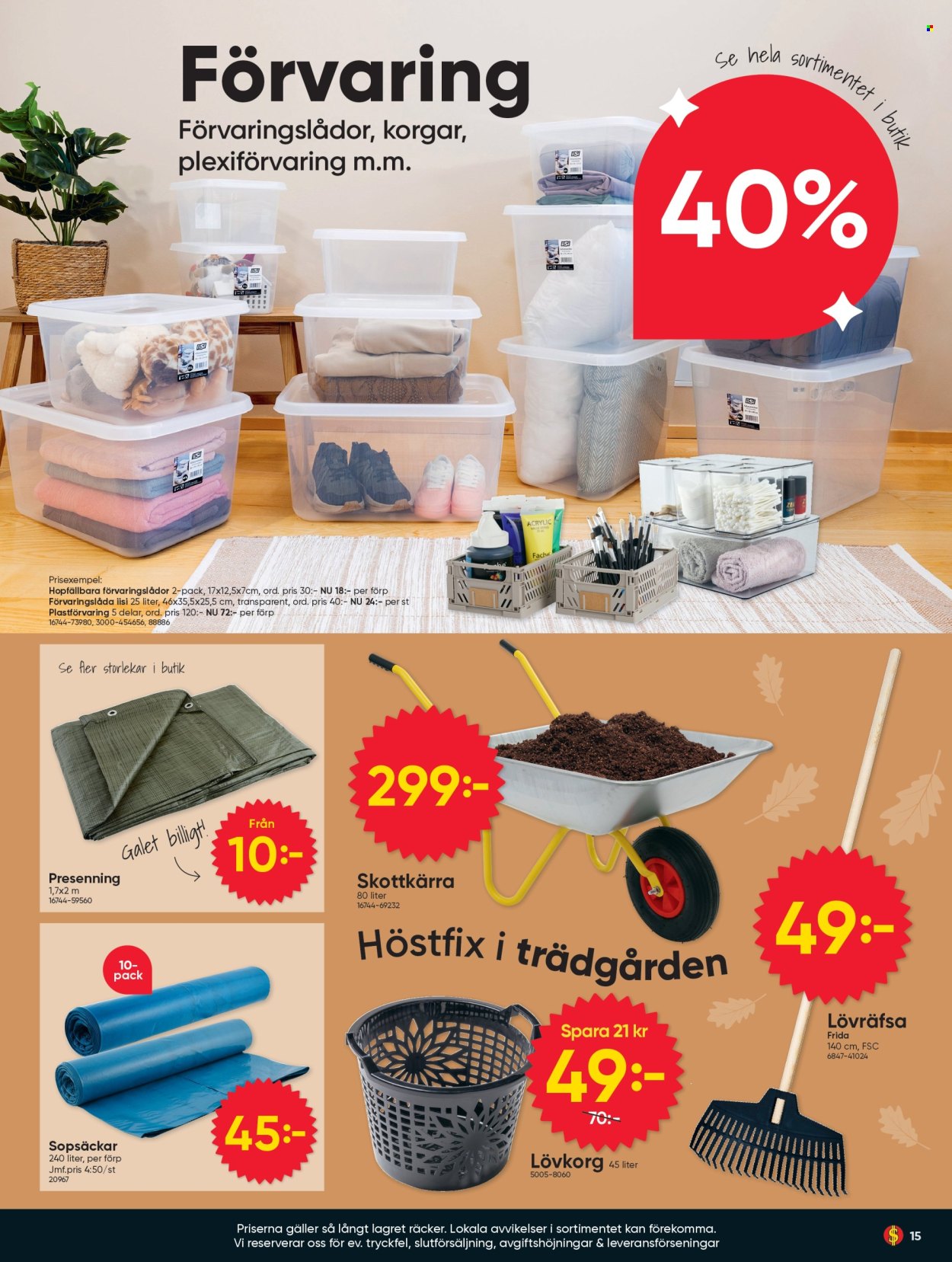 DollarStore reklamblad - 24/8 2026 - 6/9 2026. Sida 15