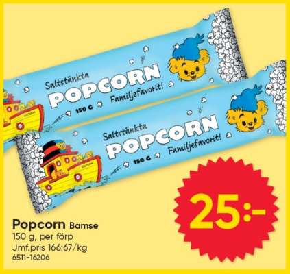 Popcorn Bamse