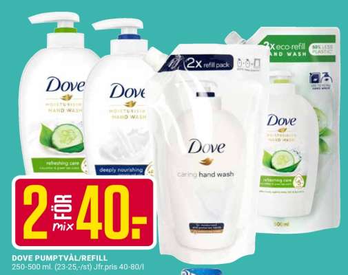 DOVE PUMPTVÅL/REFILL