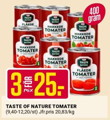 TASTE OF NATURE TOMATER