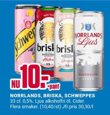 NORRLANDS, BRISKA, SCHWEPPES