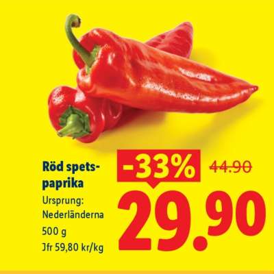 Röd spets-paprika