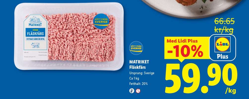 Matriket Fläskfärs