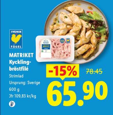 Matriket Kycklingbröstfilé