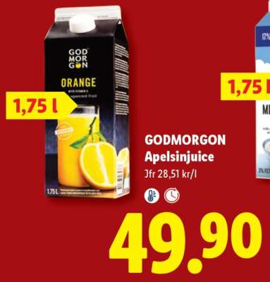 GODMORGON Apelsinjuice