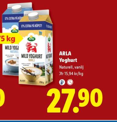 Arla yoghurt