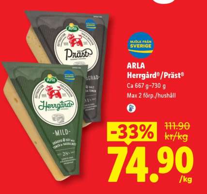 ARLA Herrgård®/Präst®