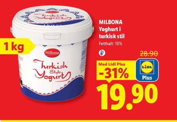 MILBONA Yoghurt i turkisk stil