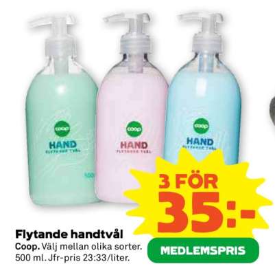 FLYTANDE HANDTVÅL