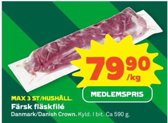 Färsk Fläskfilé
