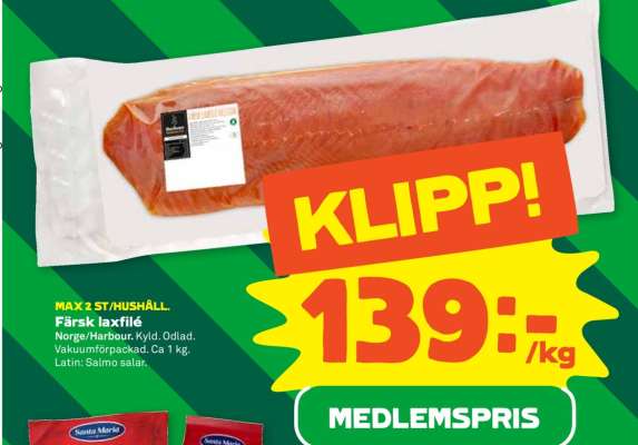 FÄRSK LAXFILÉ
