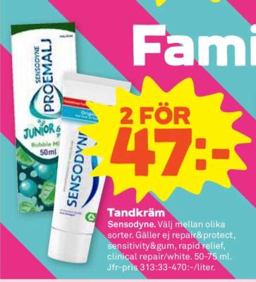 TANDKRÄM Sensodyne