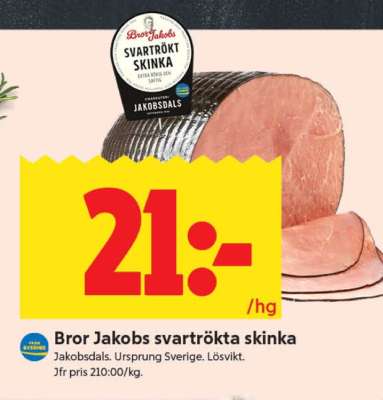 Bror Jakobs svartrökta skinka