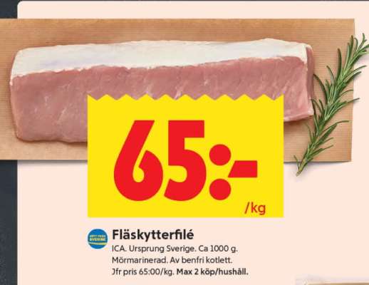 FLÄSKYTTERFILÉ