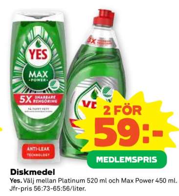 Diskmedel Yes