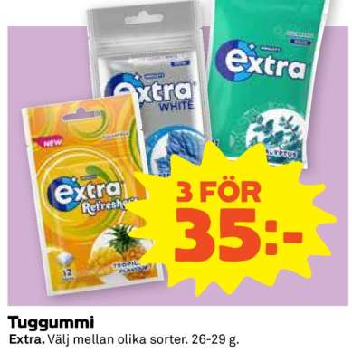 Tuggummi Extra