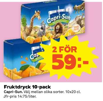 FRUKTDRYCK 10-PACK