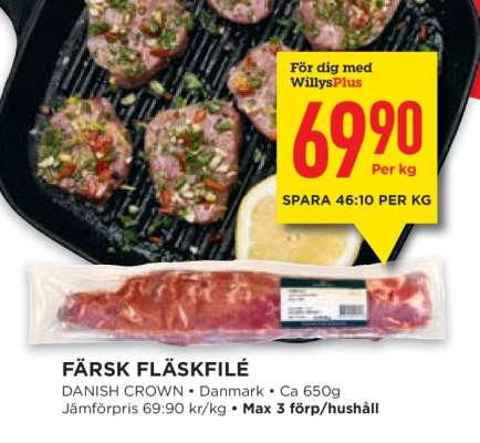 Färsk Fläskfilé