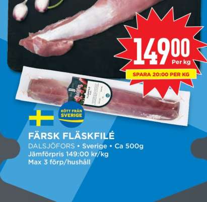 Färsk Fläskfilé