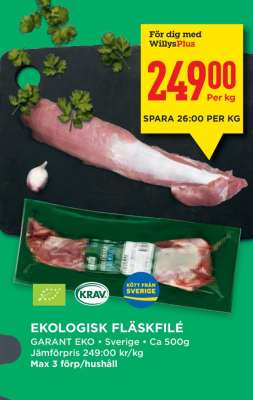 Ekologisk Fläskfilé