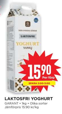 LAKTOSFRI YOGHURT