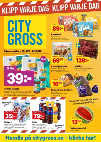 City Gross reklamblad - 31/8 2026 - 6/9 2026.