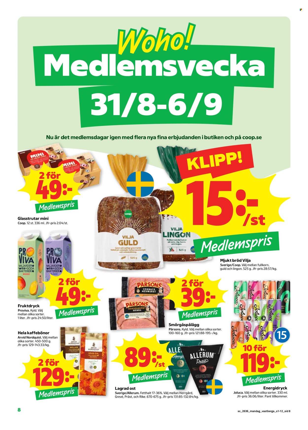Stora Coop reklamblad - 31/8 2026 - 6/9 2026. Sida 8