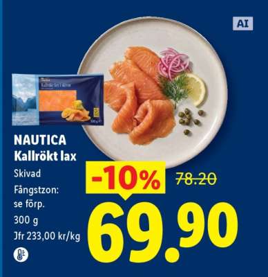 Nautica Kallrökt lax