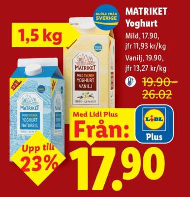 MATRIKET Yoghurt